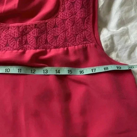 Nicolle Miller,  hot pink tunic with lace - Picture 4 of 4